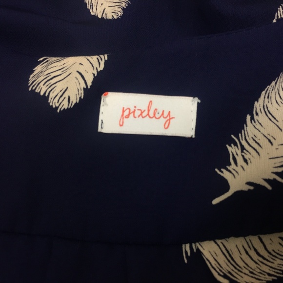 Pixley Stitch fix Ivy Feather print blouse popover - Picture 5 of 6